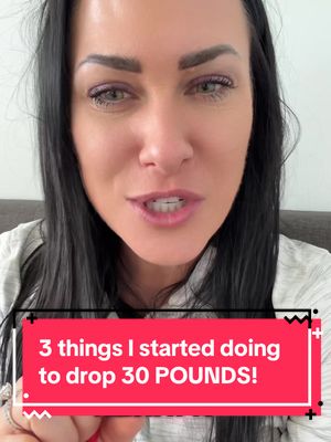 A post by @michellechurchillfit on TikTok caption: 3 things I started doing to drop 30 POUNDS! #down30lbs #weightlossprogress #weightlossmotivation #weightlossjournal #30poundsdown #weightlossfood #weightlossgoals #thisis35 #35years #weightlossjouney #peri #menopause #menopausesupport #proteinrecipe #proteinsnack #proteinbar #proteine 