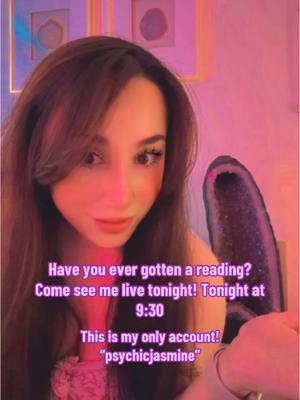 A post by @psychicjasmine on TikTok caption: Doing readings tonight and cleansings! #TikTokLIVE #LIVE #psychic #psychicreading #spirituality #hanginglights 