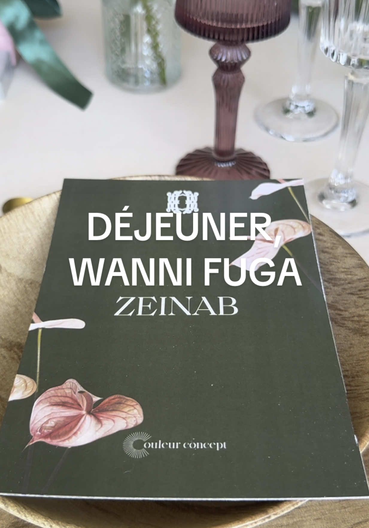 A post by @zeinabbeyy on TikTok caption: Quel après midi de qualité. Merci à Wanni Fuga et à couleur concept pour ce déjeuner enrichissant et chaleureux❤️ #fashiontiktok 