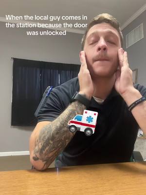 A post by @therabbit1414 on TikTok caption: Every town has that “one” guy and we all know em 😂 #ems #paramedicsoftiktok #lousiana #fyp 