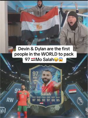 A post by @devincaherly on TikTok caption: Egyptian 👑👑👑 #devincaherly #devinanddylan #tots #fifa #fc25 #packopening #Gaming #mosalah #Egypt #funny
