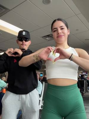 A post by @uzielgonzalezz on TikTok caption: Duramos todo el día en el aeropuerto chingaoooo😭@Bb trickz @Celeste #foryoupage #viral #rancho #uziel #uzielgonzalez #bailando #baile #bailar #banda #bandas #jalisco #celeste #Bestfriend #couplegoals #trends 