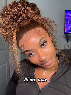 A post by @naaecash3 on TikTok caption: ZLIKE Glueless Highlight Water Wave Invisi-Strap 360 Lace Frontal Honey Blonde Pre Cut Human Hair Wigs | Extra 22% OFF CODE:TT22J 🤎 link in bio @Zlike Wigs #zlikehair #zlike #zlikewig #zlikewigsreview #wiginstall #wiginfluencer #360wiginstall 