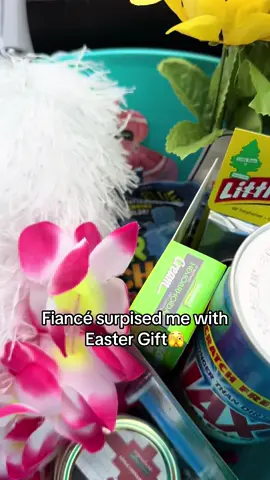 A post by @autumnvincent2 on TikTok caption: When your Fiancé goes into Dollar Tree and doesn’t want you to see what he gets you. This is what he comes up with. 😂🩷 #fypシ゚viral #fiance #dollartree #funny 