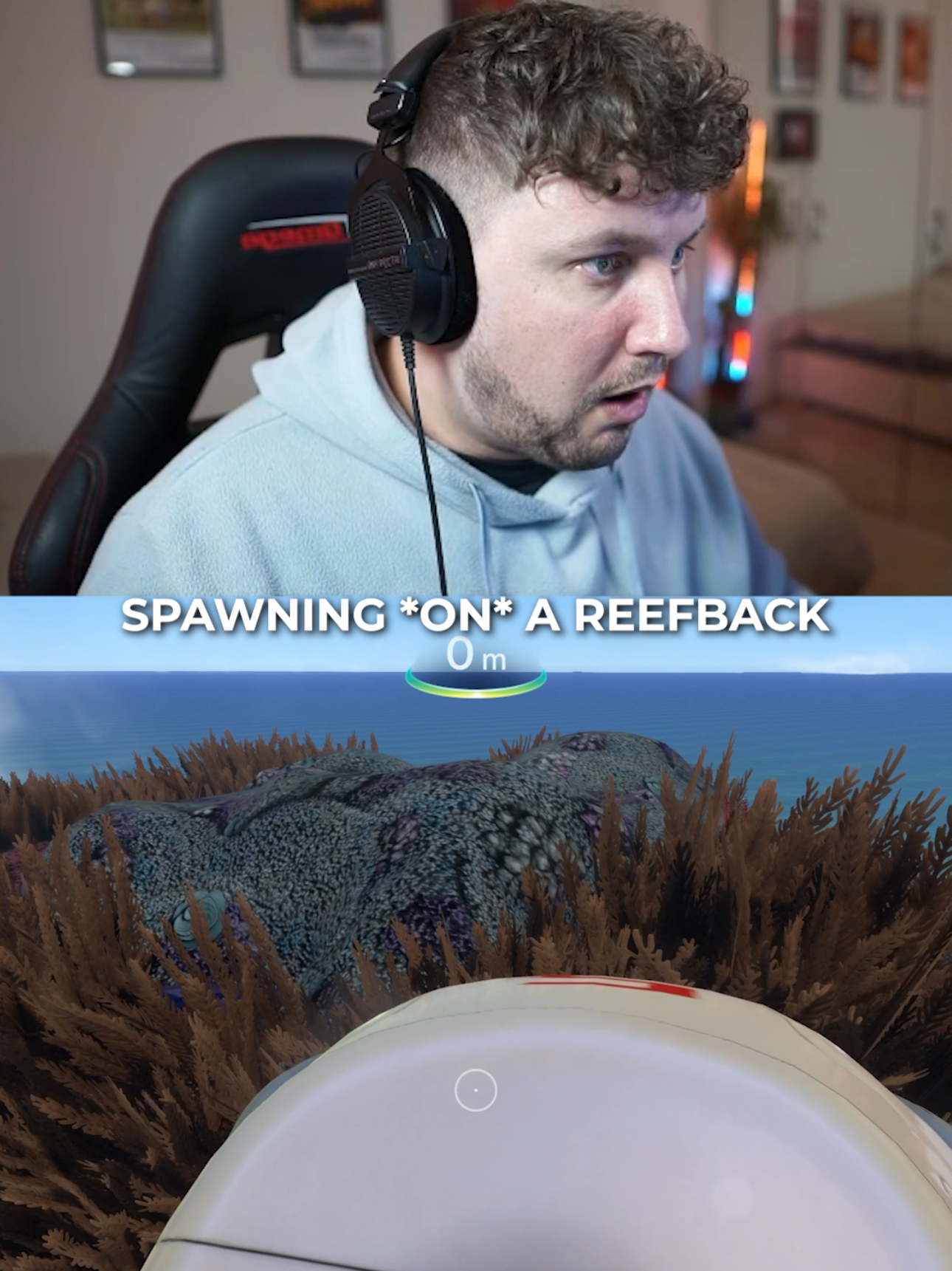 A post by @butchx3 on TikTok caption: 1 in a MILLION chance 😱 #subnautica #Gaming #viral #viral 