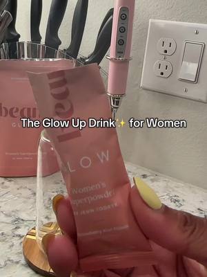 A post by @therealvanessa101 on TikTok caption: It tastes like a refreshing strawberry drink @Beam Inc. #glowuptips #womenshealth #beamglow #beampartner #hormoneimbalance #selfcare 
