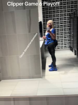 A post by @darealcherokeedass on TikTok caption: #nba #clippers #intuitdome #inglewood #ca #thickerthanasnicker #thickwomen #fitcheck #louosvuittonshoes #wig #pinkglasses #darealcherokeedass #finals #nbaplayoffs #nbabasketball #nbafinals #f #foryou #fypシ #viraltiktok #viralvideo 
