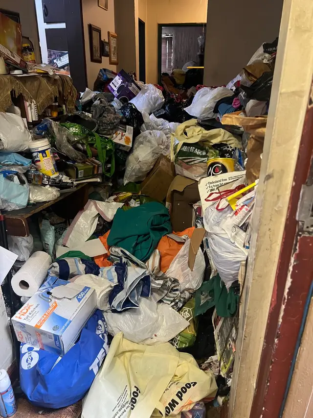 A post by @compassionatecleaning on TikTok caption: Here we have day 1 of a clean out we’re working on.  It’s a two bedroom apartment in Brooklyn,NY. Stay tuned for the rest of the parts because this apartment had so many cool nostalgic finds 😌  #compassionatecleaning #cleantok #fyp #hoarder #hoardercleanout #nyc 