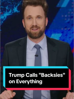 A post by @thedailyshow on TikTok caption: Has anyone ever seen a wannabe dictator call "backsies" this much? #DailyShow #Trump #JordanKlepper