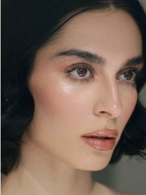 A post by @minazibayi on TikTok caption: Darkest shade of the Haus Labs Glassy Balm Highlighter Stick😮‍💨😮‍💨😮‍💨(Glassy Citrine ) ✨✨✨✨ #glowymakeup 