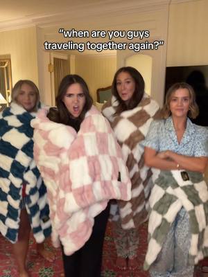 A post by @taylorrandsoph on TikTok caption: WE’RE BACK BABY @Hunter & Devin @Shelby & Dylan @joshandsav #taylorandsoph #friends #travel #dancing #matching #girlsnight 