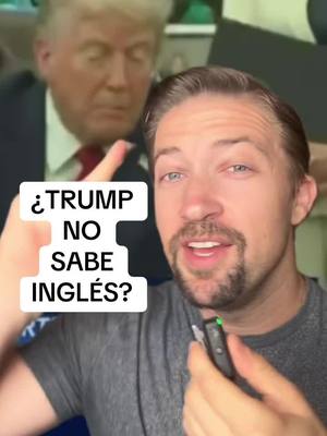 A post by @gringlesfacil on TikTok caption: ¿Escuchaste su error? #trump #inglesonline #ingles #englishclass 