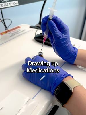 A post by @nurseinthemakingkristine on TikTok caption: Drawing up Medications 💉 #medications #Pharmacology #nurseinthemaking #Pharmstudent #pharmacologyclass  #PharmacologyNursing #NursePharmacologist  #nurseinthemaking 