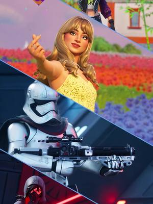 A post by @fortnite on TikTok caption: We’re seeing stars…in more ways than one 🤩 Get every pass, every time, including the new Star Wars Battle Pass, all with your Crew subscription!