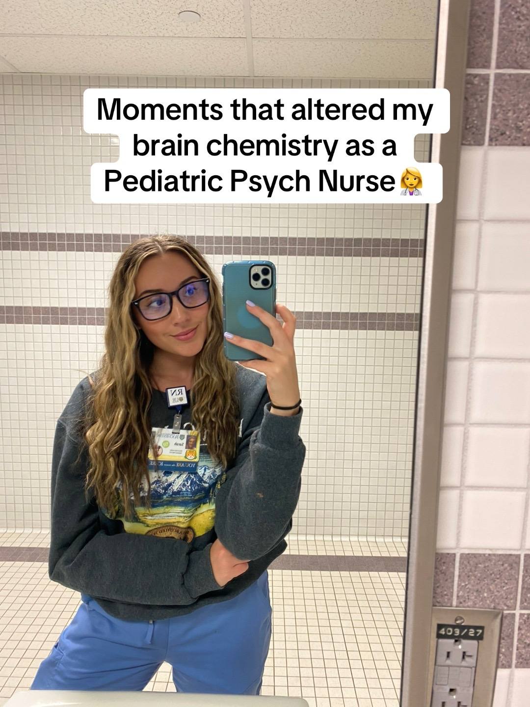 A post by @sar_carolyn on TikTok caption: I’ve been a nurse for almost 7 years. I’ve worked many different jobs. But pediatric psychiatry is where my heart will always belong. ❤️ #nurse #bsnrn #pediatrics #pedsnurse #nursesweek #psychnurse 