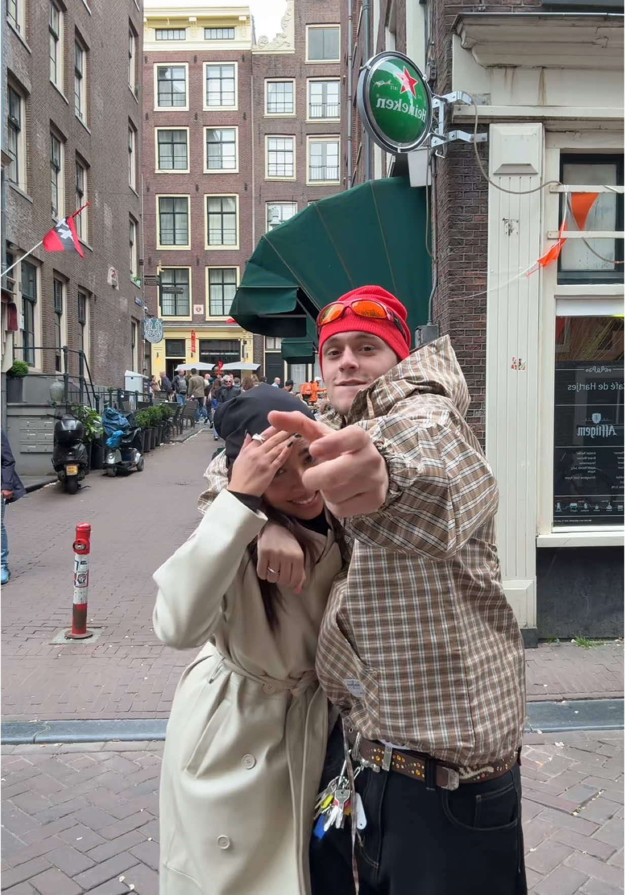 A post by @davidevavalaa on TikTok caption: due ballerine ad amsterdam 