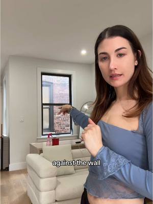 A post by @megsdeangelis on TikTok caption: LIVING ROOM UPDATE 🛋️ #greenscreen #greenscreenvideo 