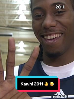 A post by @nba on TikTok caption: Kawhi at the 2011 Draft Combine 😂 🤚 #NBA #Basketball #KawhiLeonard 