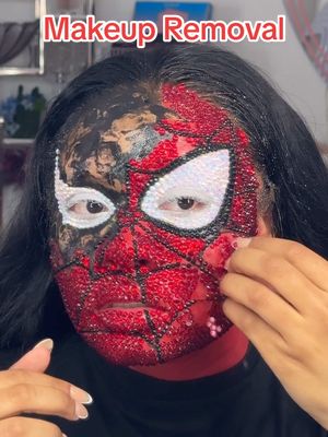 A post by @beatsbydeb on TikTok caption: get this off ASAP😭 #makeupremoval 