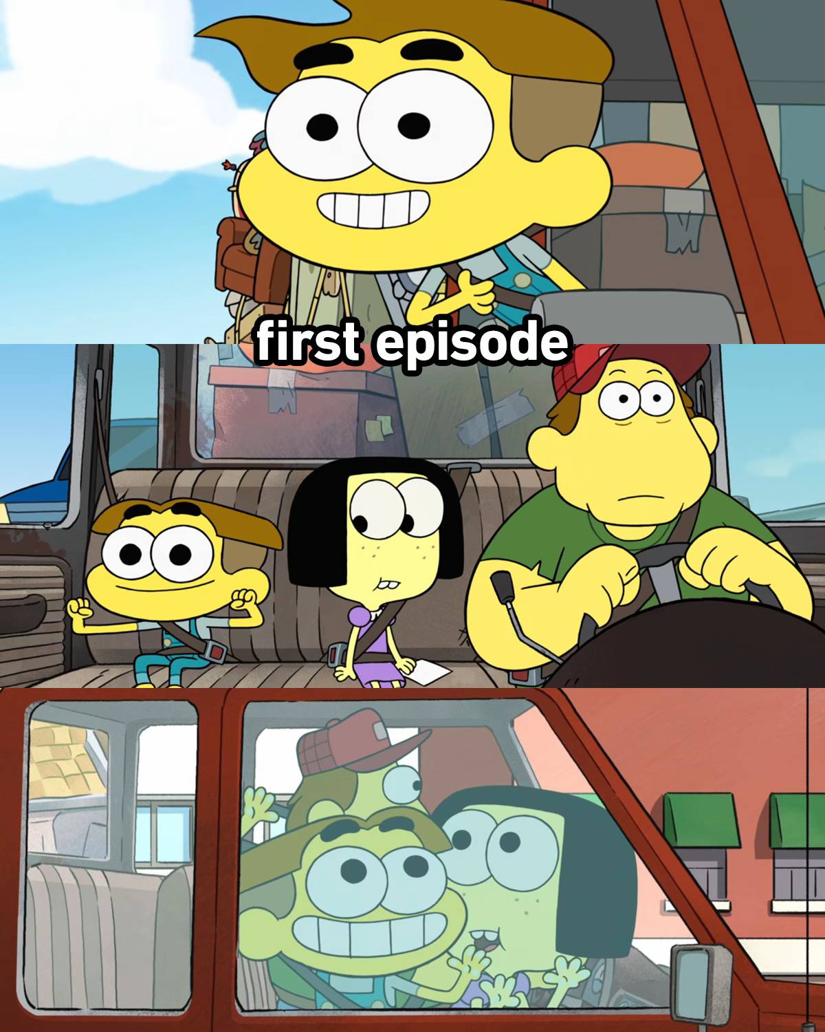 A post by @disneytva on TikTok caption: How it started vs. how it's going: Big City Greens edition ✨