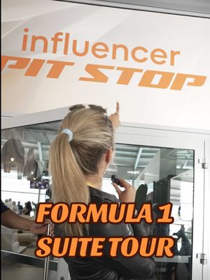A post by @gabbyygonz on TikTok caption: NOTHING tops the suites at F1 Miami 🏎️ #formula1 #F1 #miami #racing #tour #exclusivelook @Influur | Influencer Marketing @Formula 1 