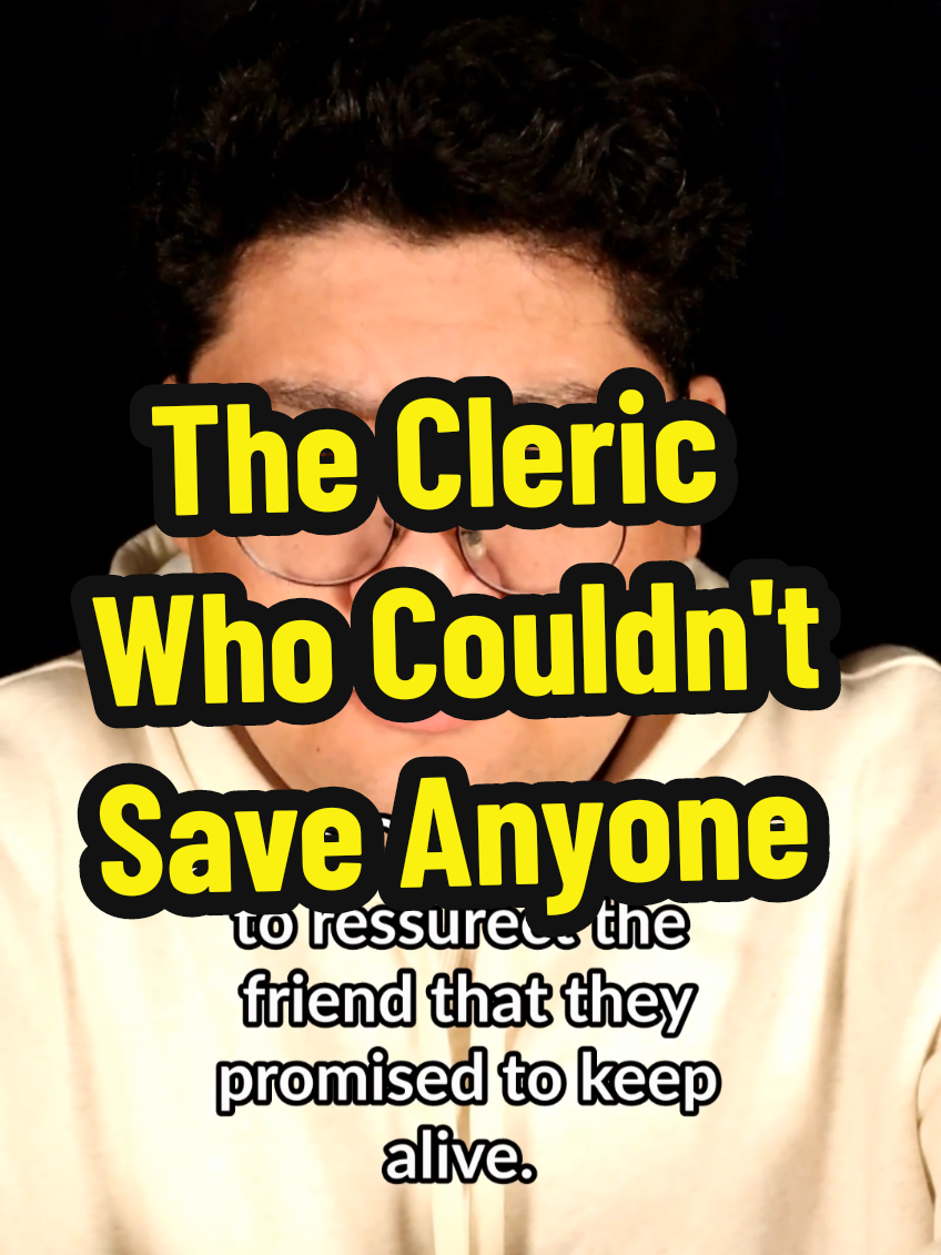 A post by @toohardthebard on TikTok caption: Being a Cleric. You sort of have the idea that you can save everyone. But even faith has its limits. #dnd #dungeonsanddragons #dnd5e #dndtiktok #dndmeme #fyp #foryou 