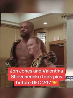 A post by @espnmma on TikTok caption: #JonJones #ValentinaShevchenko #ufc #mma #ufc315 (via @UFC) 