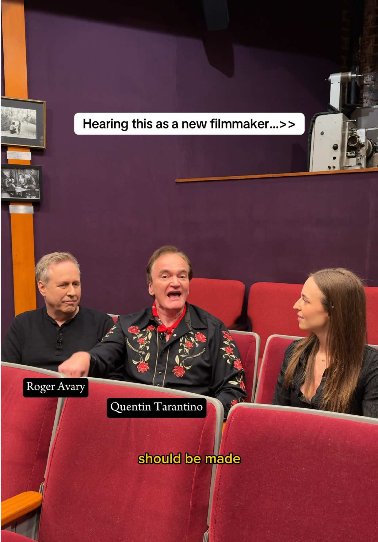 A post by @reaganxo on TikTok caption: for more film talk… Quentin and Roger hosted their first live version of The Video Archives Podcast exclusively for their Patreon members🤝 - you can check out the full episode on 5/6, only on their Patreon (patreon.com/videoarchives)@Patreon 