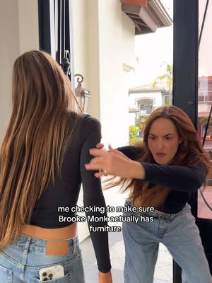 A post by @haleyybaylee on TikTok caption: She does guys she does @Brooke Monk @leah halton 👀👀