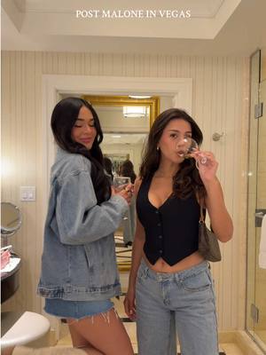 A post by @kaelimaee on TikTok caption: SEE U SOON POSTY🤍🎰♠️ #postmalone #posty #vegas #concert #grwm #ootd #concertoutfit #viral #fyp #transition #transitionideas 