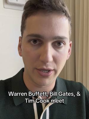 A post by @themattfriend on TikTok caption: Warren Buffett, Bill Gates, & Tim Cook meet #warrenbuffett #timcoom #billgates #impression #voice #berkshirehathaway #ceo 