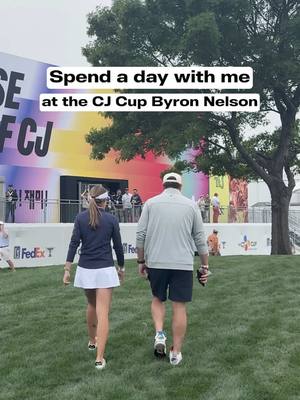 A post by @thekaitrumpgolfer on TikTok caption: I enjoyed every moment at THE CJ CUP Byron Nelson! I cannot wait to come back next year! #THECJCUPByronNelson #HOUSEOFCJ #cj #fyp #fypage 
