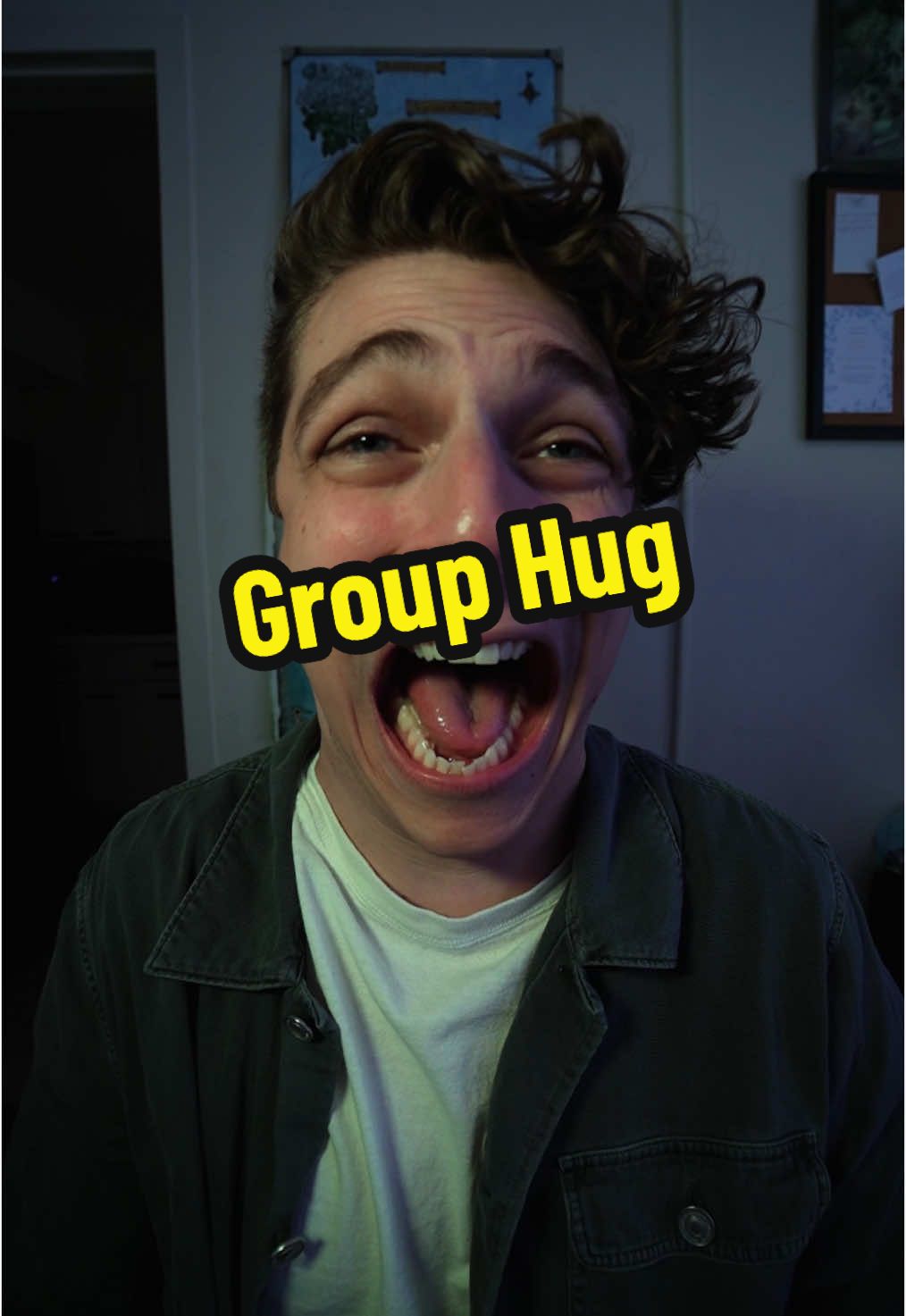 A post by @zachthebold on TikTok caption: Group Hug: a deck archetype for commander games. Win over your friends and wait then win like Gluntch Voltron ;) #mtg #magicthegathering #comedy 