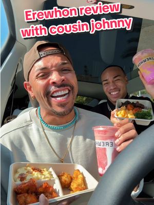 A post by @thelavelleshow on TikTok caption: Friend say bye to cousin Johnny 😭#erewhon #erewhonsmoothie #erewhonreviews #cousinjohnny #Thelavelleshow 