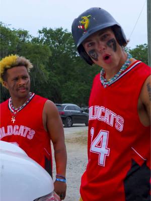 A post by @thesavbananas on TikTok caption: Troy and Chad?? Nah, that’s @Kyle “KJ” Jackson and @Ty Jackson 😎 #highschoolmusical #hsm #savannahbananas #foryou 