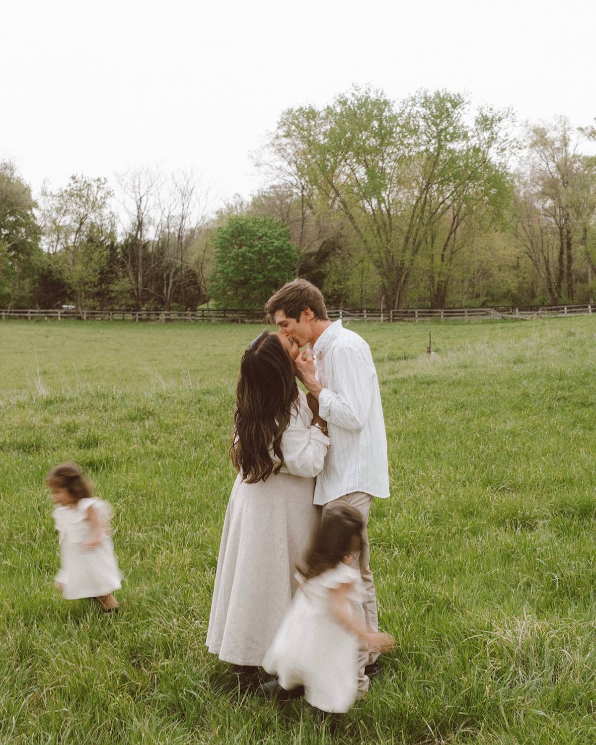 A post by @nabela on TikTok caption: the story started when you said “hello” 🤍  #family #motherhood #daughters #husbandwife #photography #photoshoot @Gwen Saunier 