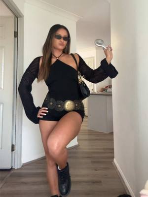 A post by @sarahmagusara on TikTok caption: Last minute festival outfit 🖤