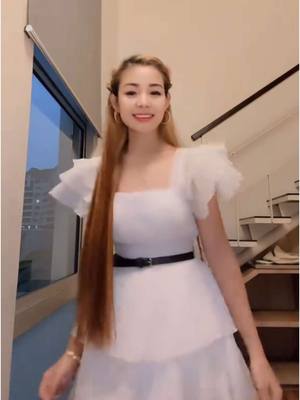 A post by @muthaethae on TikTok caption: ဂါဝန်လေးဝတ်ကြည့်တာ လိုက်ဖက်နေရော်😍🫶