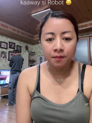 A post by @alingmyrna03 on TikTok caption: Dahil mabait kaaway si Robot 😃@clingcatch sister ,Nagawa ko na 😀#fyp 