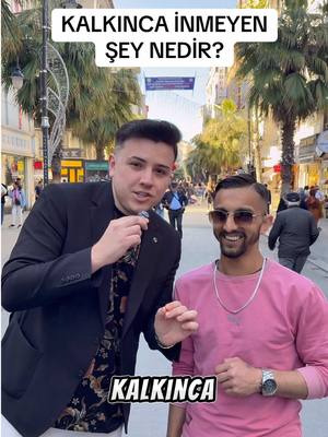 A post by @semihvarol on TikTok caption: Sonunu kesin izle❤️ Kalkınca inmeyen şey nedir?😎#svfc #sokakröportajları 