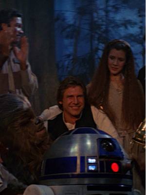 A post by @starwars on TikTok caption: Celebrating across the galaxy. Happy May the 4th.  Watch #ThePhantomMenace, #ReturnoftheJedi & #TheRiseofSkywalker streaming on @Disney+.