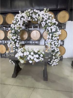 A post by @lopezseventsrentalsllc on TikTok caption: Pamela & Patrick Wedding  . #oxnardcalifornia #weddingincalifornia #rusticstyledecor #farmtables 