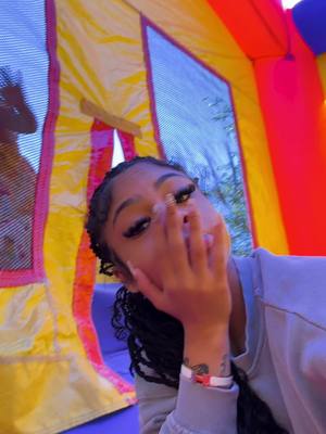 A post by @notnadiajocelyn on TikTok caption: off the wake up in a bounce house #NadiaJ #fyp 