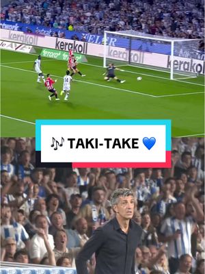 A post by @realsociedad on TikTok caption: 🎶 Al ritmo de Taki-Take 💙 #RealSociedadAthletic #viral #tiktokfootballacademy #realsociedad 
