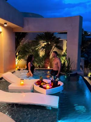 A post by @juliagal_ on TikTok caption: Can you imagine a more luxurious escape?💫 📍@SensesLuxuryHouses! #santorini #sensesluxuryhouses 