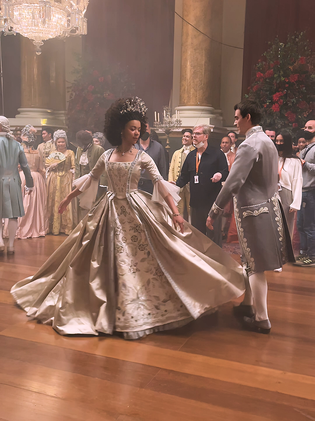 A post by @bridgertonnetflix on TikTok caption: With dignity and delight, we gather to observe another year of the story of Her Majesty The Queen.