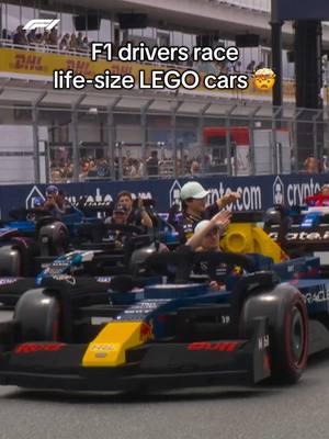 A post by @f1 on TikTok caption: this is one of the coolest things to ever happen 😍🤣 @LEGO #F1 #formula1 #f1drivers #miamigp @LEGO® & F1® 