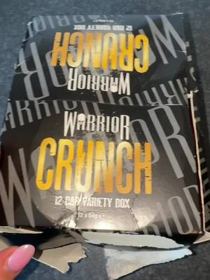 A post by @callietake2 on TikTok caption: One of my fave protein bars!! 🍫 #proteinbar #protein #warriorcrunch 