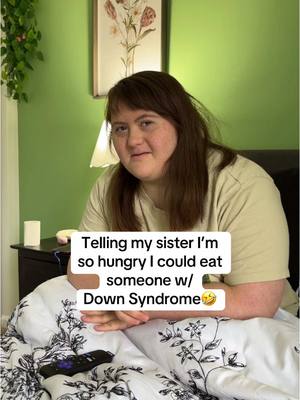 A post by @sar_carolyn on TikTok caption: The second I breathe she is disturbed😭🤣 #trend #sisters 