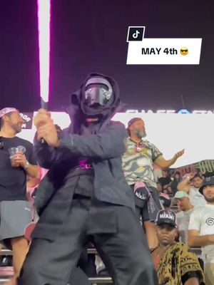 A post by @intermiamicf on TikTok caption: The force was present with La Familia 🛸 Happy May the 4th 😎 #InterMiamiCF #MLS #Sportstok #LaFamiliaIMCF #Soccer #Futbol #IMCF 